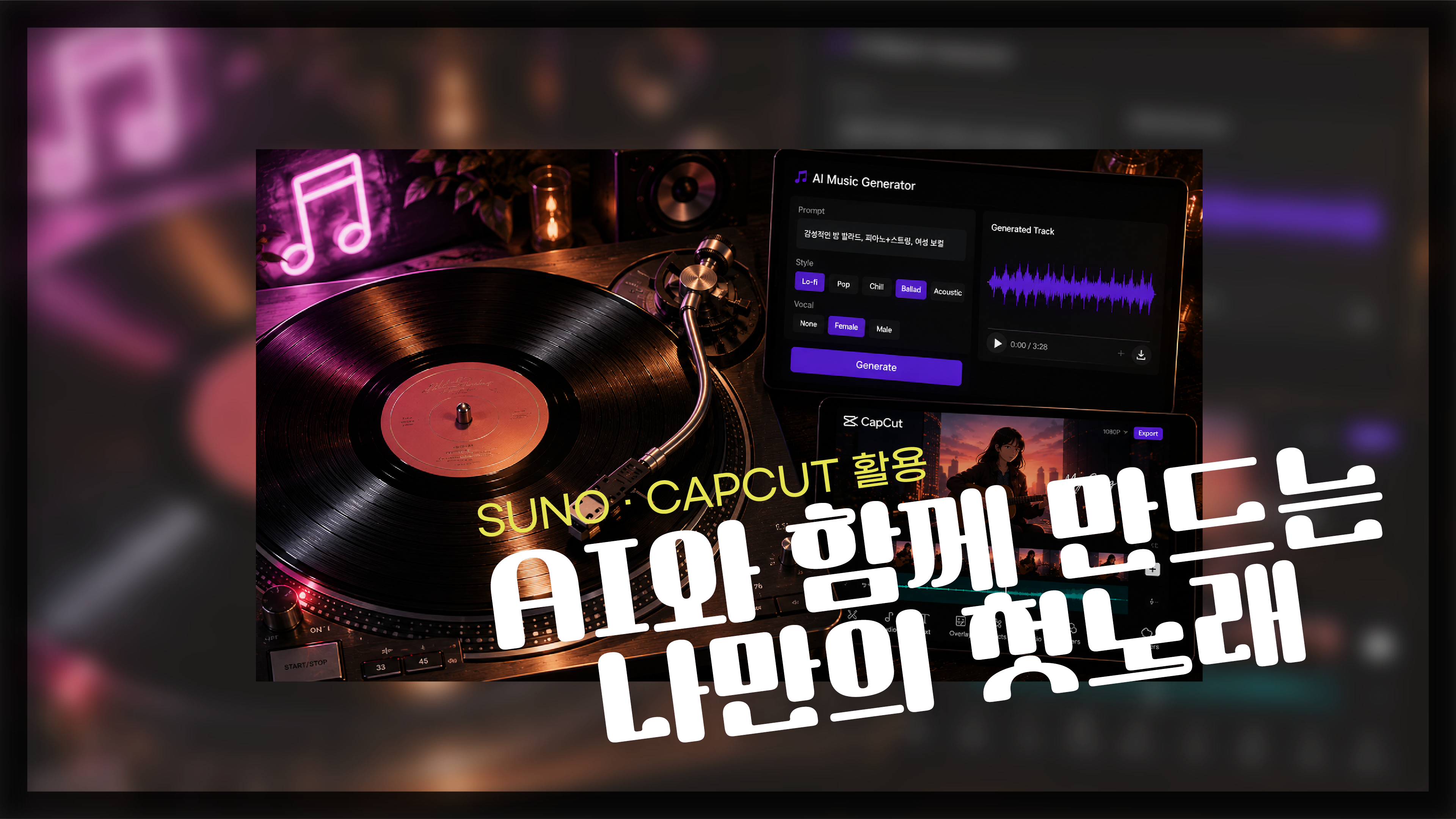 [청년반] SUNO AI & CapCut 으로 나만의 첫노래 만들기