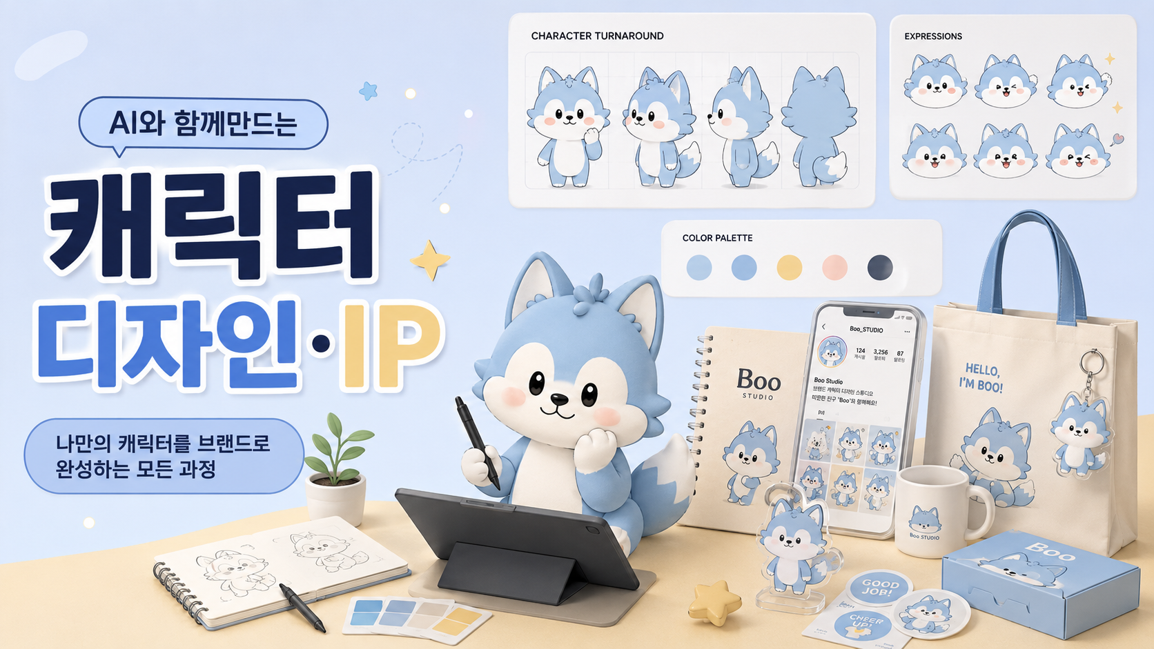 [청년반][B반] AI와 함께 기획하고 완성하는 캐릭터 디자인/IP